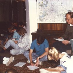 Besuch von Studierenden der Duke University in Erlangen (1988)